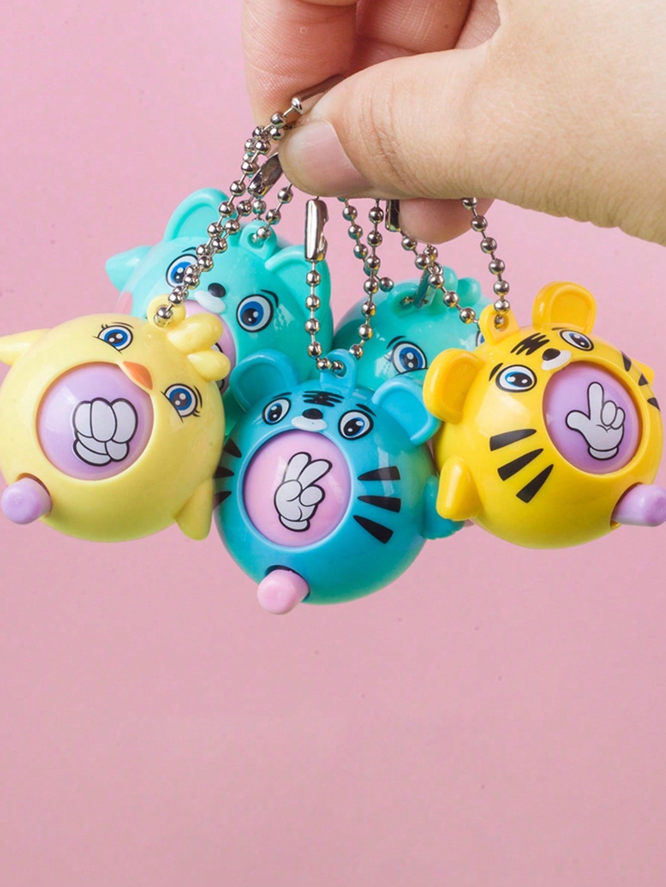 G&T Hunting & Outdoor Gun Shop Skegness - 10pcs Mini Novelty Rock-Paper-Scissors Egg Keychains