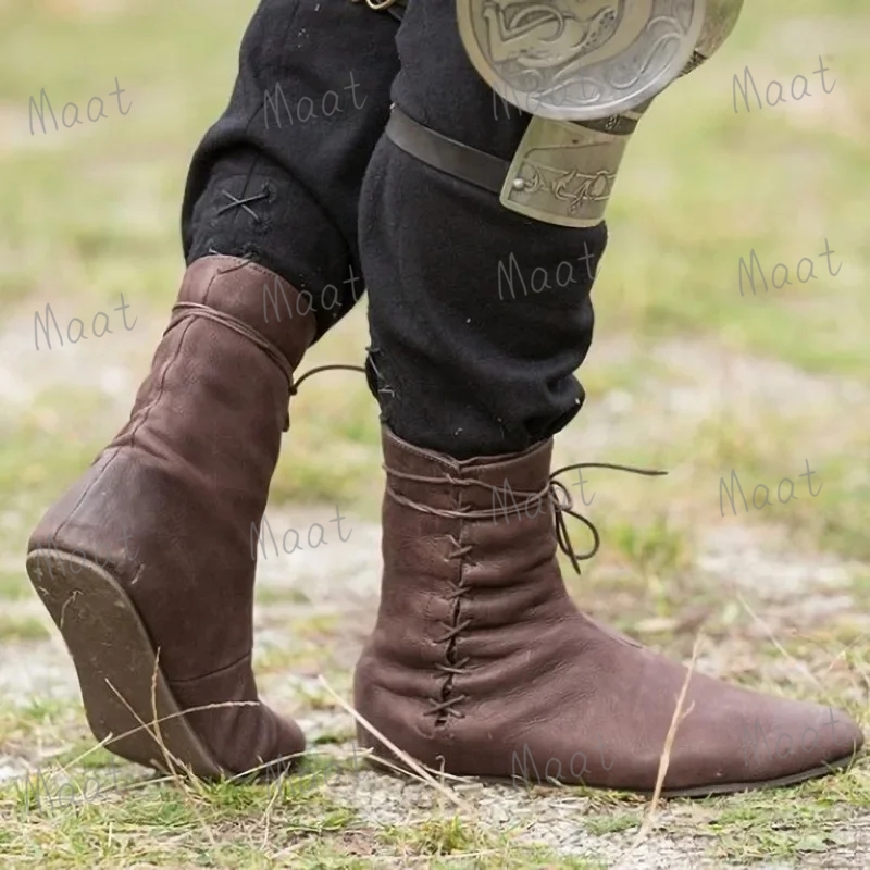 Hunting Outdoor Boots - Medieval Carnival Men Knight Hunter Prince