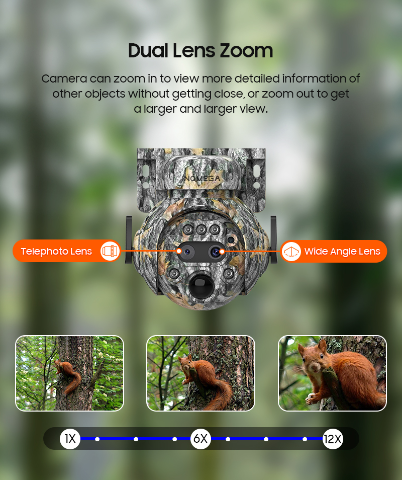 INQMEGA 12X ZOOM 4K 8MP Solar  - огляд і ціна Outdoor Hunting Camera Wifi