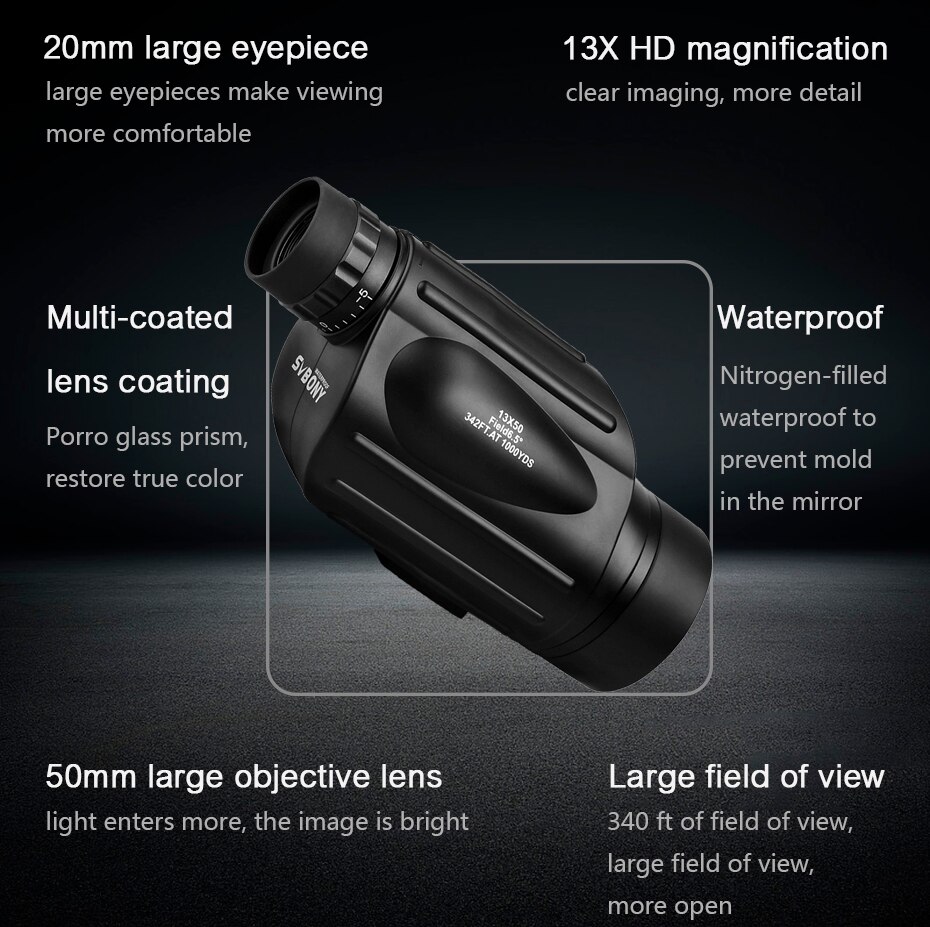 Svbony Telescope SV49 Monocula - огляд і ціна Monocular Night Vision