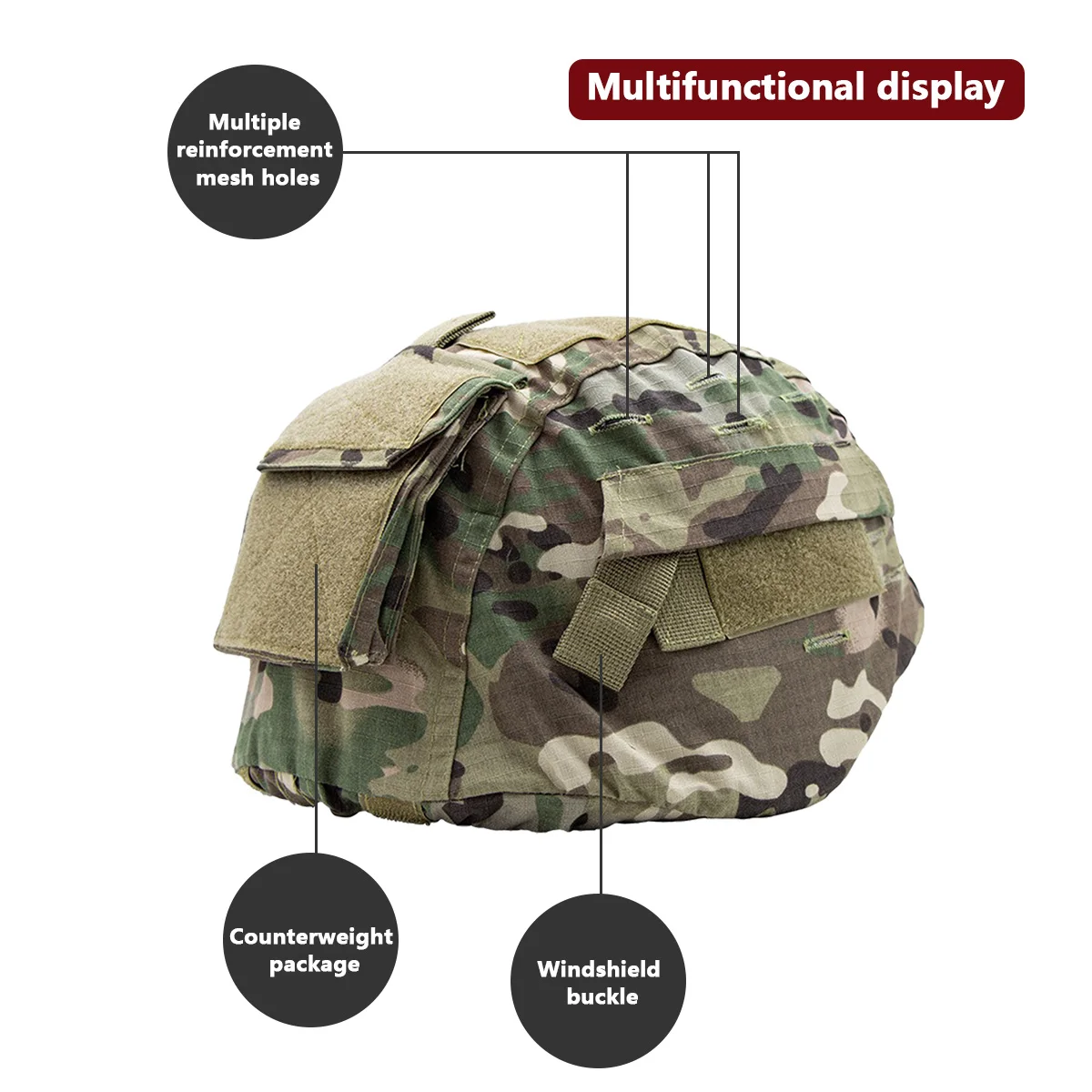 Helmet Camouflage Cover For MI - огляд і ціна Hunting And Outdoor Shop