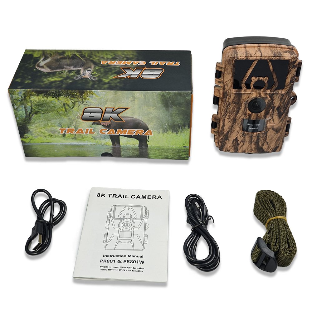 PR801W Ultra Clear 8K Video 60 - огляд і ціна Outdoor Hunting Camera Wifi