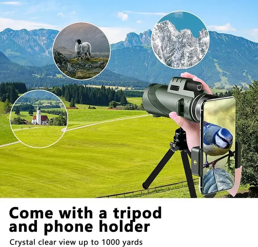 80x100 HD Monocular for Smartp - огляд і ціна Monocular Night Vision