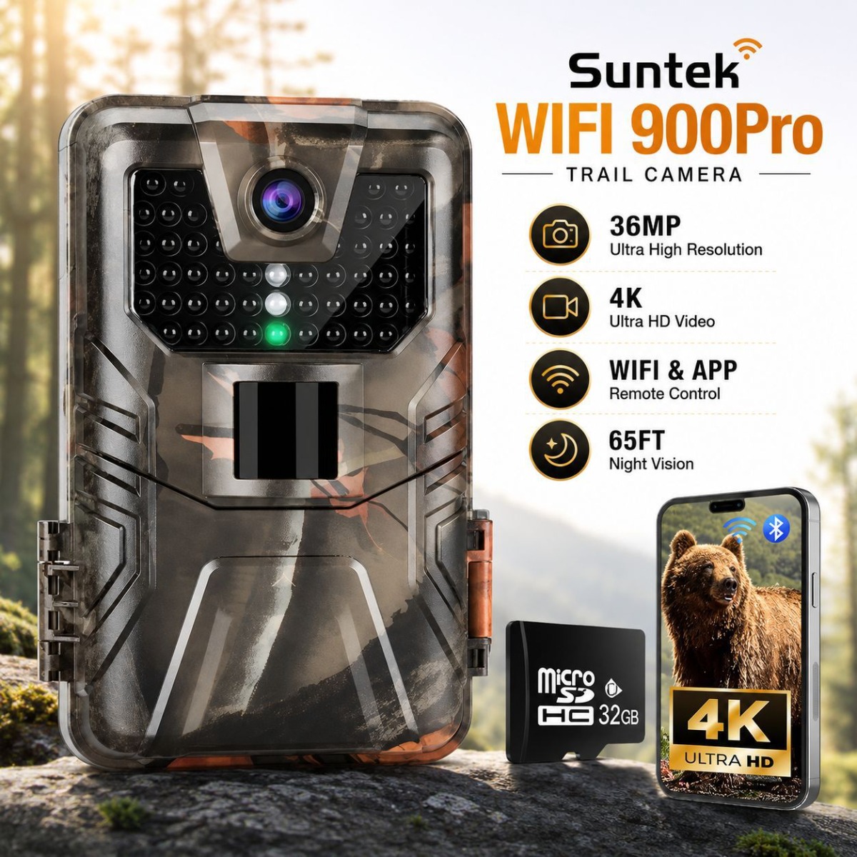 4K Outdoor Wifi Hunting Camera - огляд і ціна Outdoor Hunting Camera Wifi