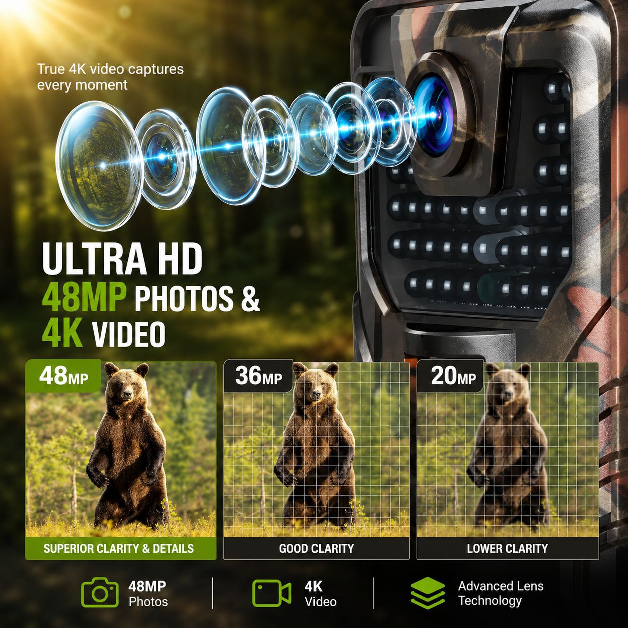 4K Outdoor Wifi Hunting Camera - огляд і ціна Outdoor Hunting Camera Wifi