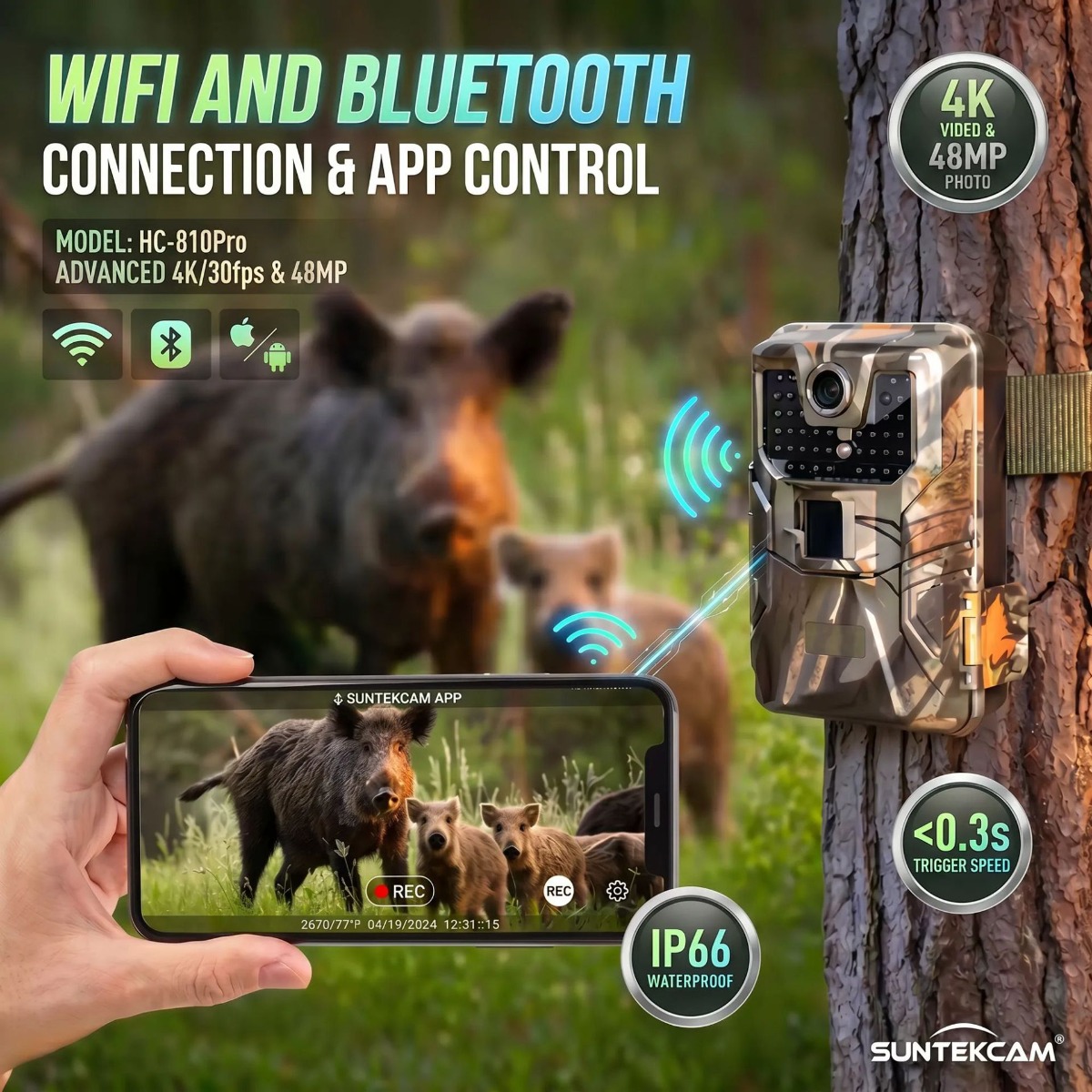 4K Outdoor Wifi Hunting Camera - огляд і ціна Outdoor Hunting Camera Wifi